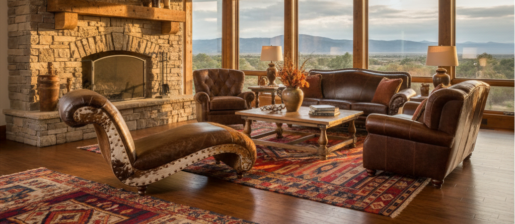 Gathering area featuring Great Blue Heron Furniture