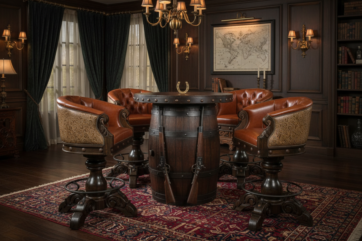 Bourbon and Wine Barrel Furnishings