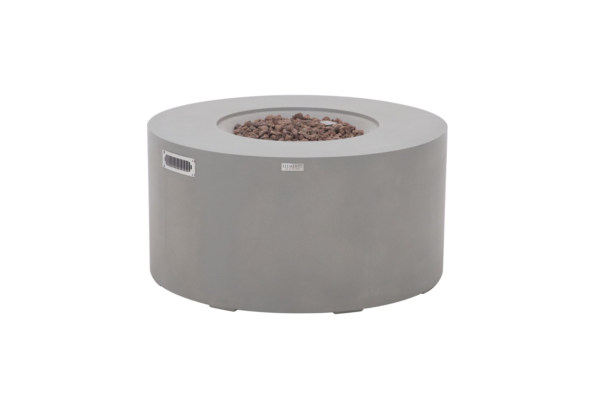 Pacaya 43” Round Fire Table with Hidden Tank - Light Gray