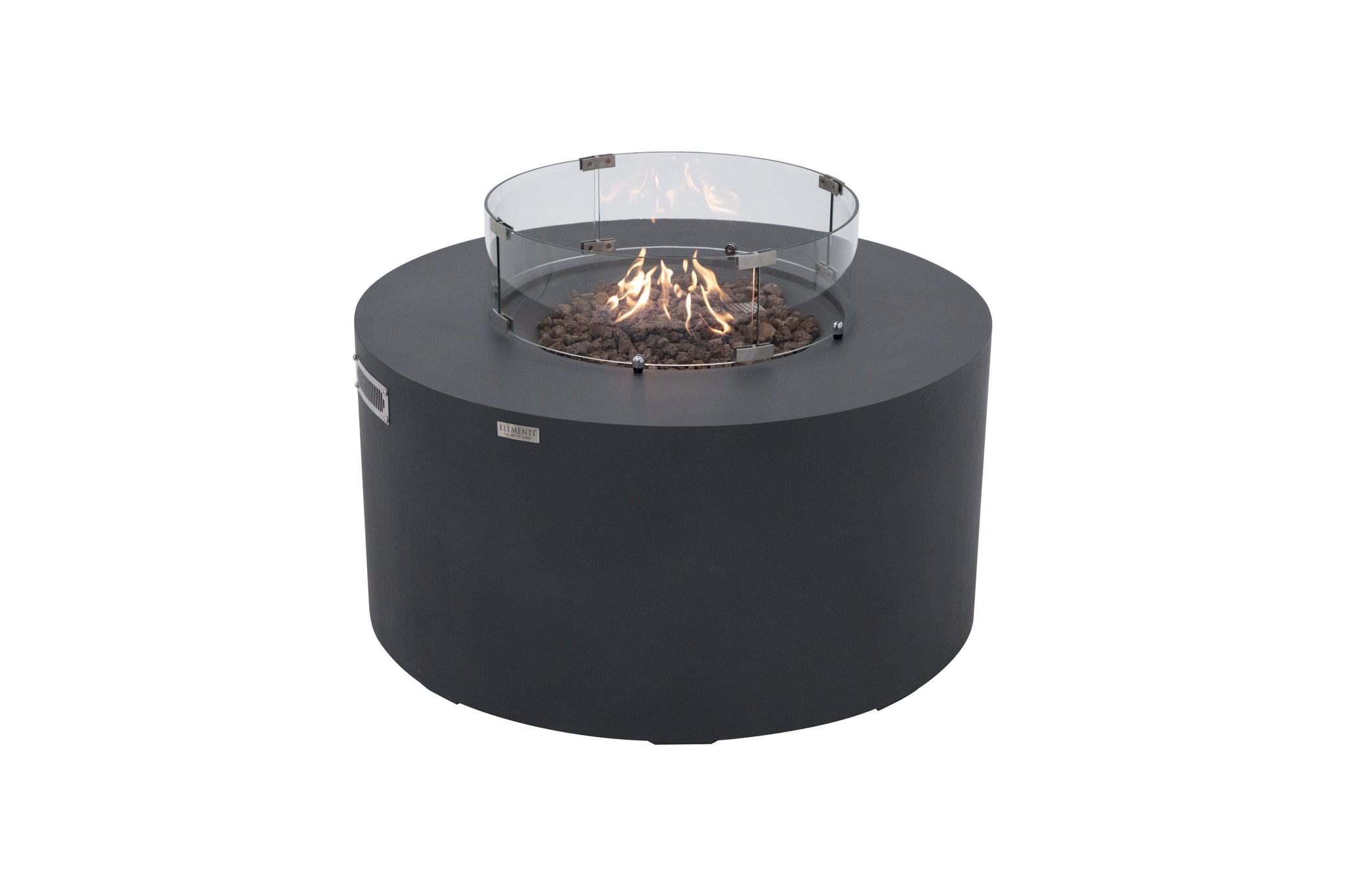 Pacaya 43” Round Fire Table with Hidden Tank - Dark Gray