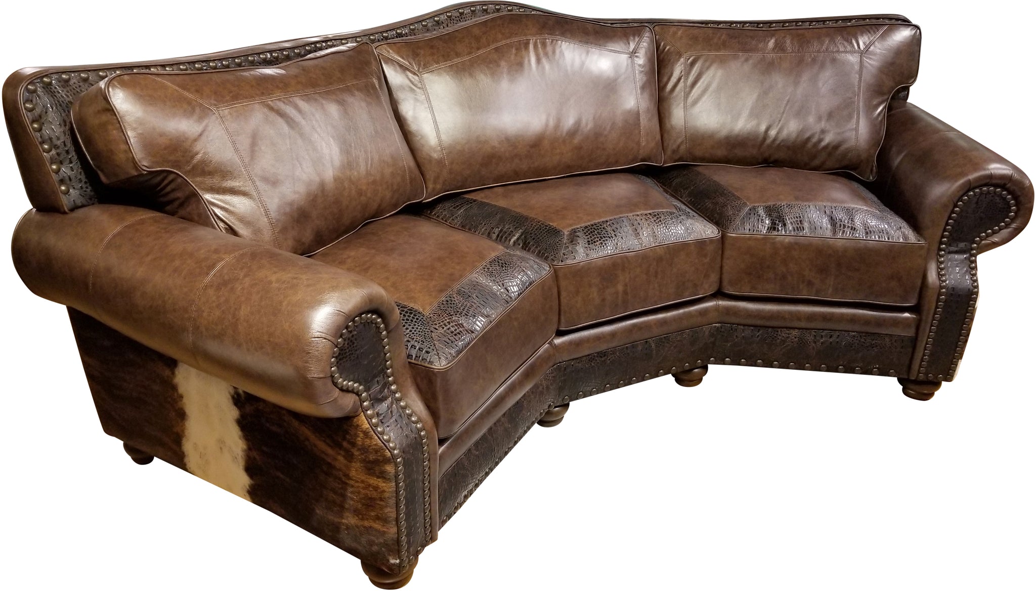 Split Rail Conversational Sofa