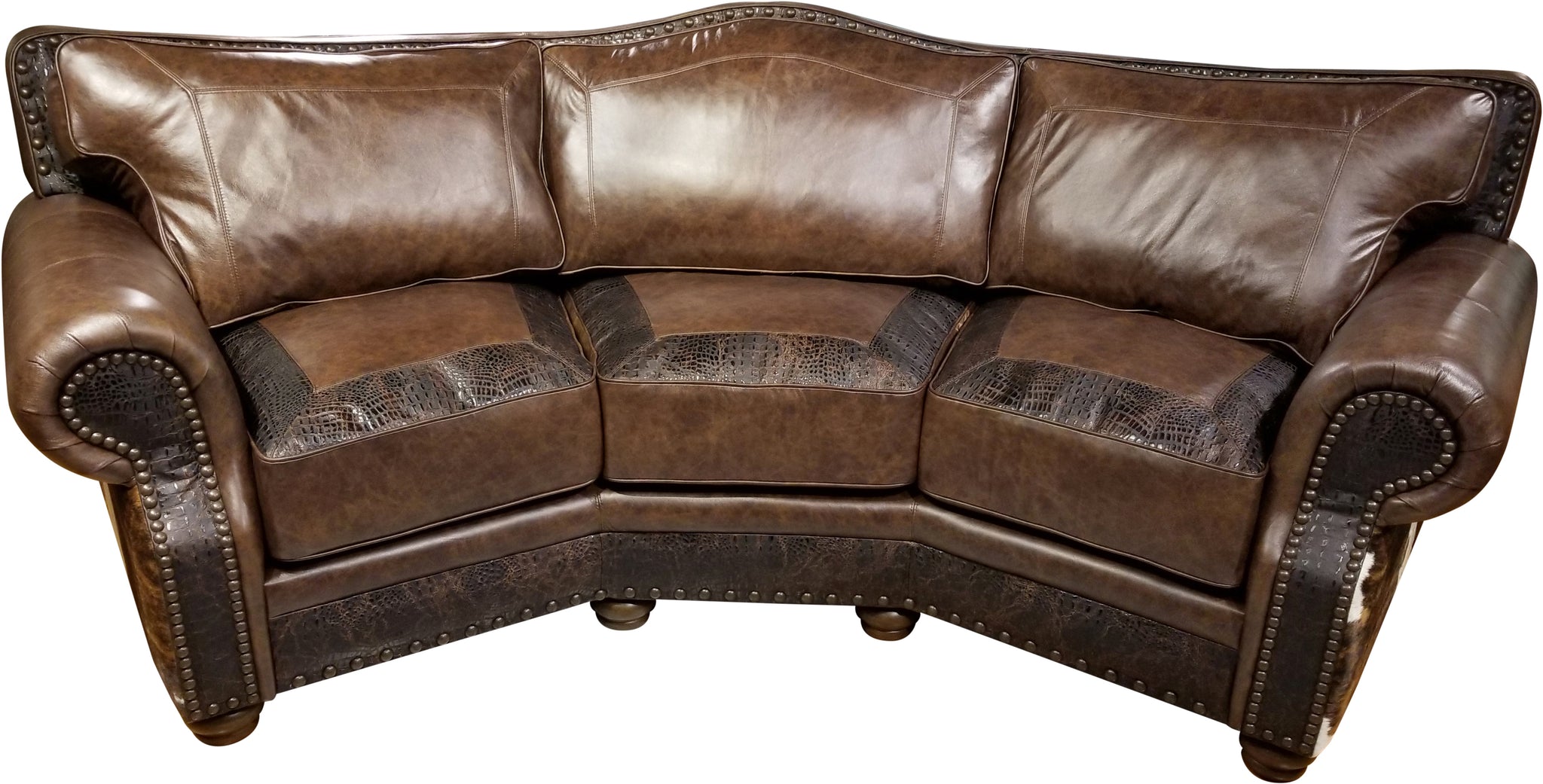 Split Rail Conversational Sofa