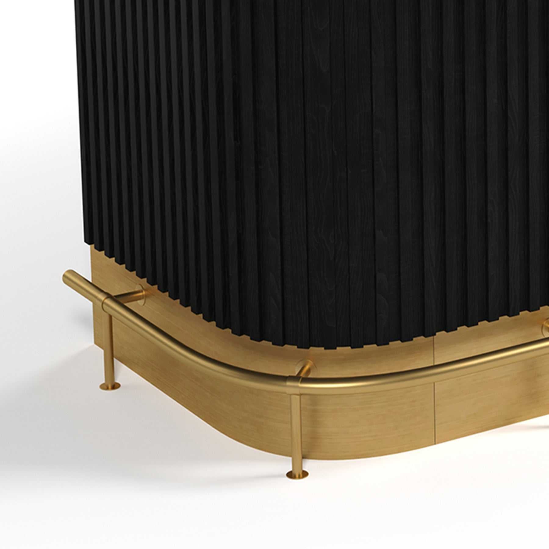 PRO84FOOTRAIL - Foot Rail for Prohibition 84" Cocktail Bar.