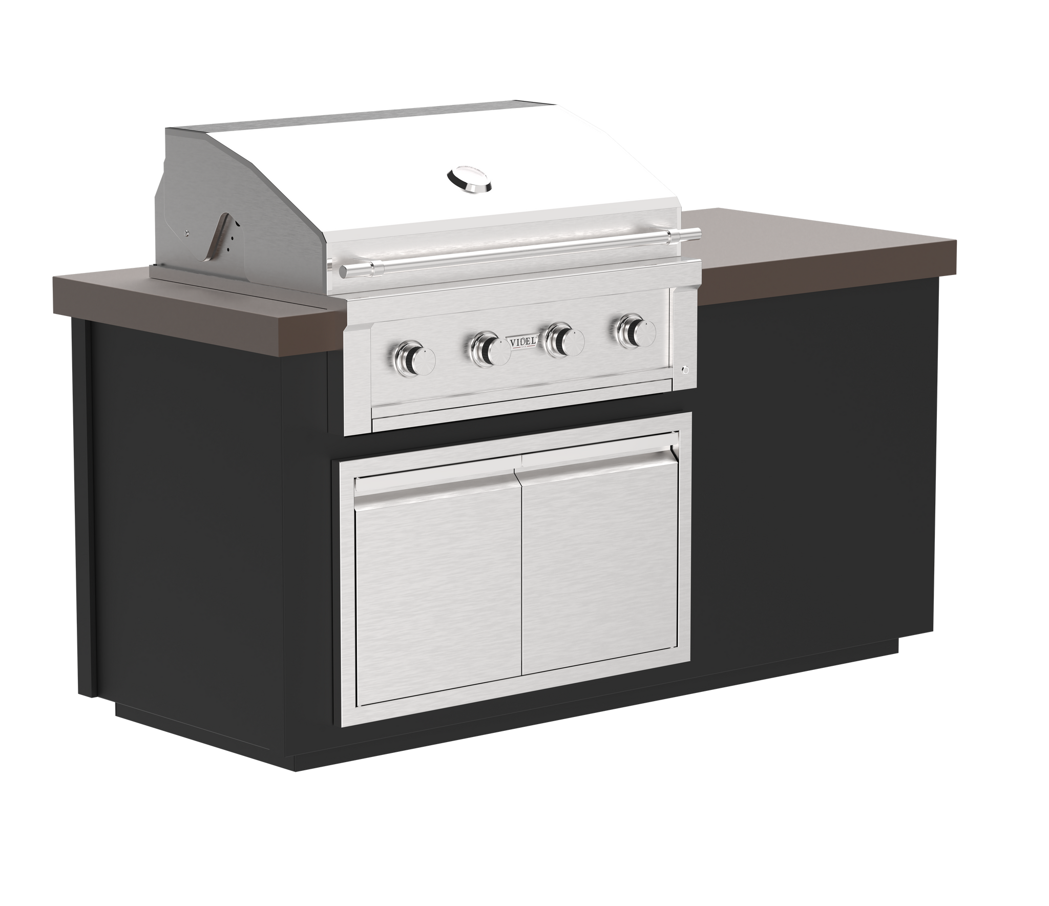 72" Alta - I - Complete BBQ Island - Powder Coated - Includes Gran Fuego 36" BBQ Grill (4) Burner