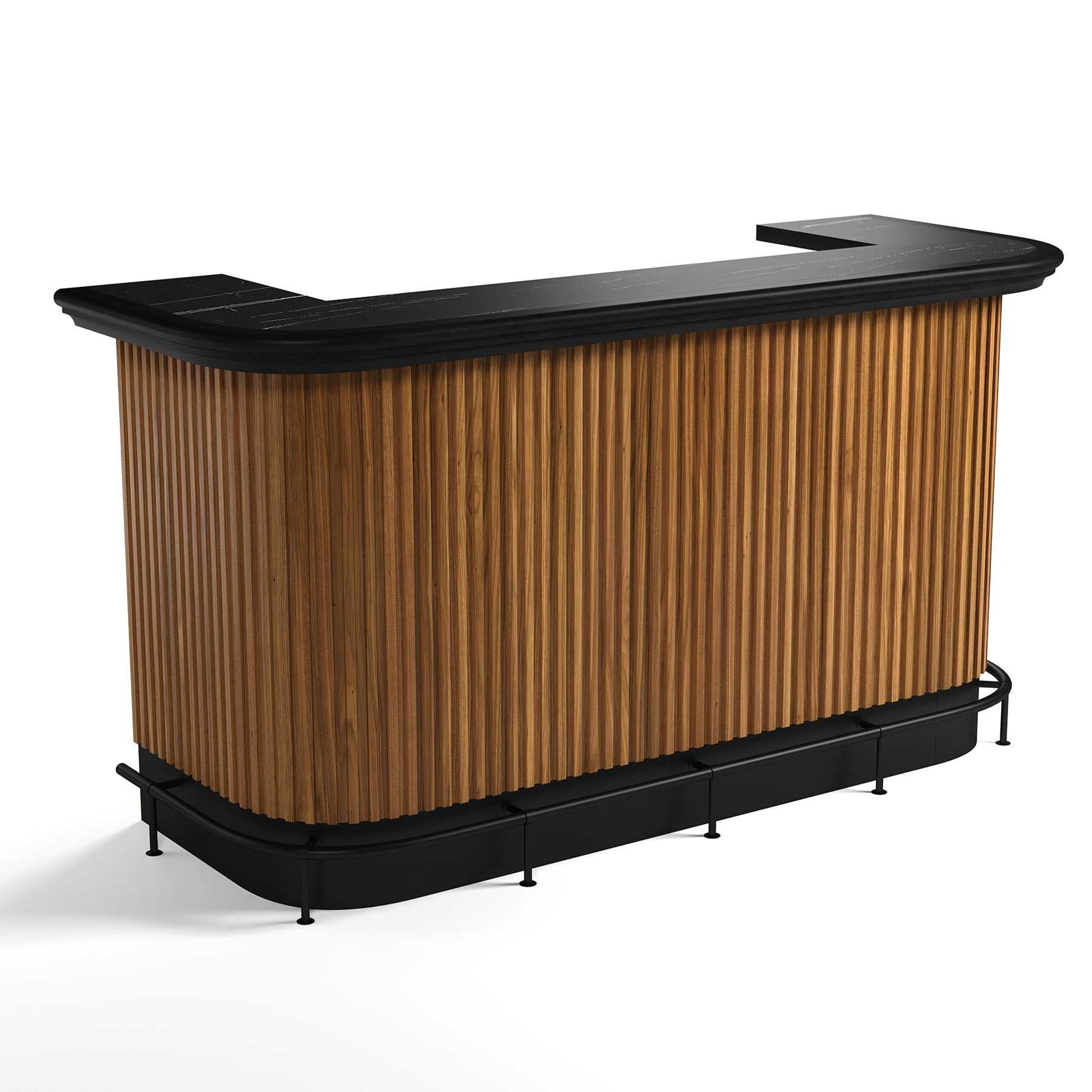 PRO84FOOTRAIL - Foot Rail for Prohibition 84" Cocktail Bar.