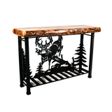 Aspen Wood Scene Table - Elk