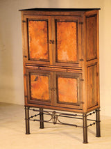 Laredo Cantina Wine Cabinet w/ Pablo Base & Copper