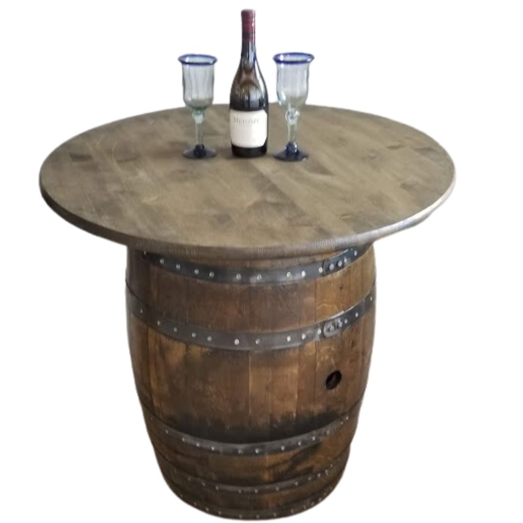 Bourbon or Wine Barrel Table - 36"
