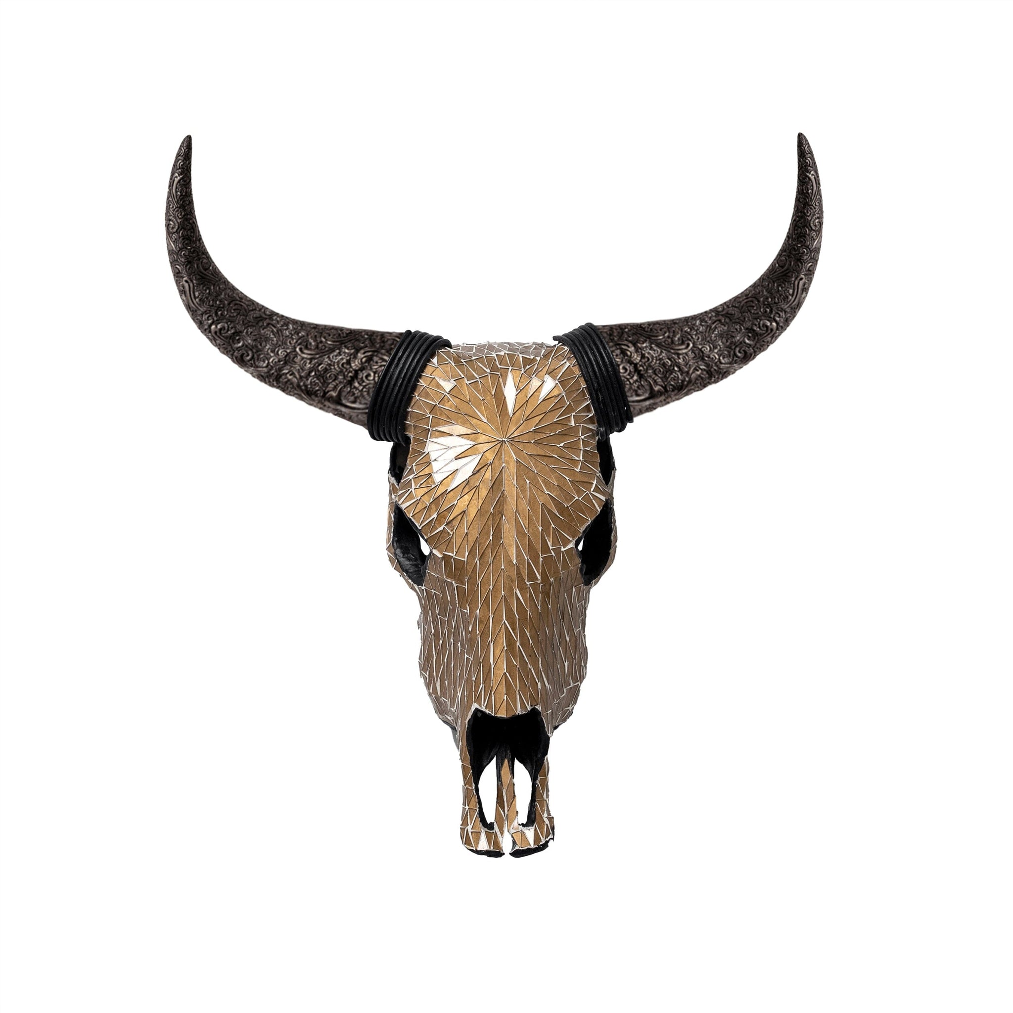 Cow Skull - Mocha Mirror // Mosaic Finish