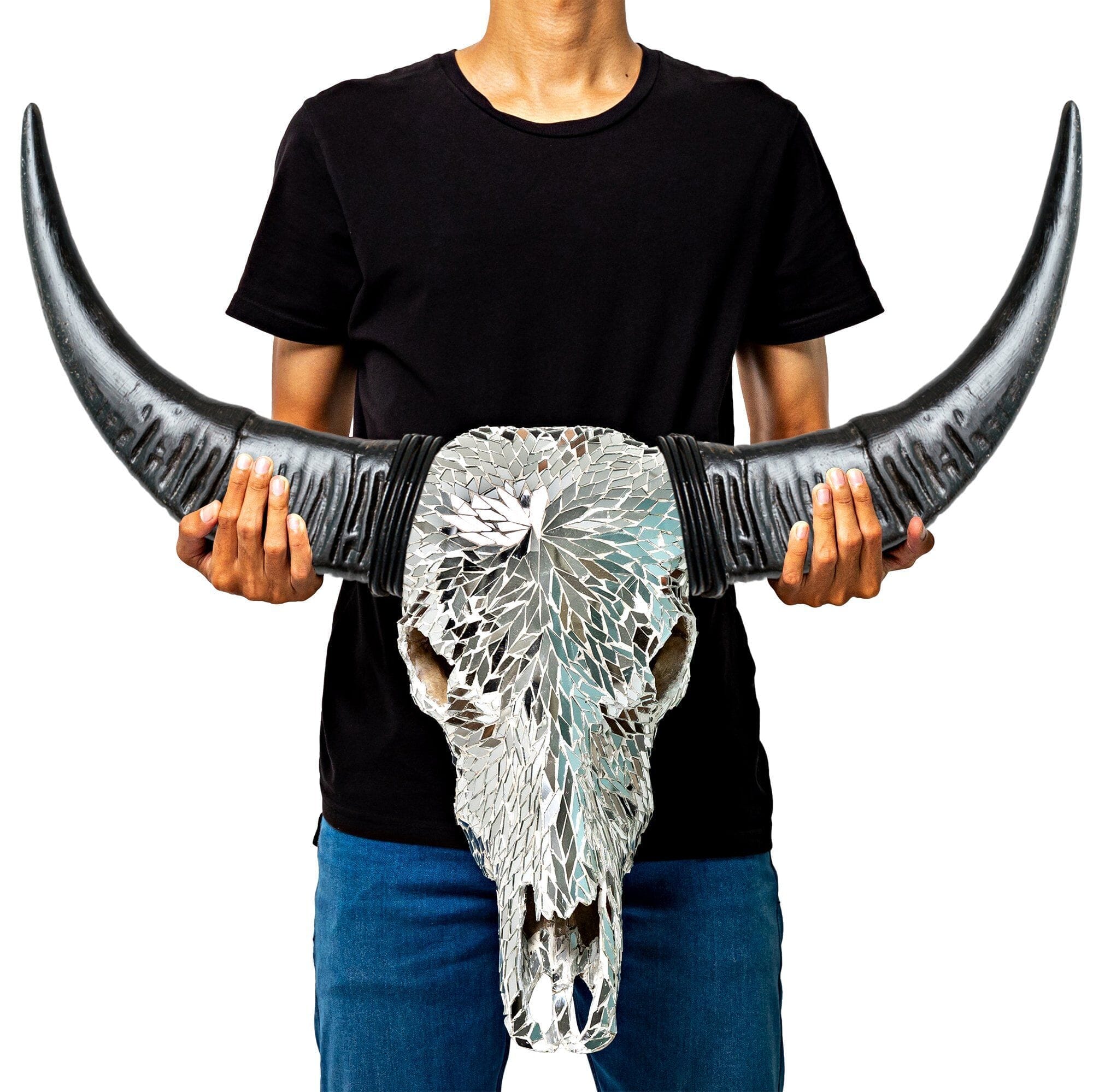 Buffalo Skull - Mirror // Mosaic Finish