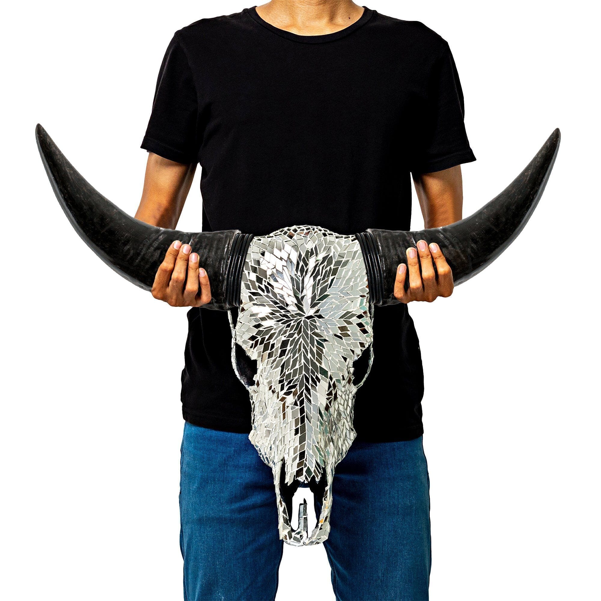 Cow Skull - Mirror // Mosaic Finish