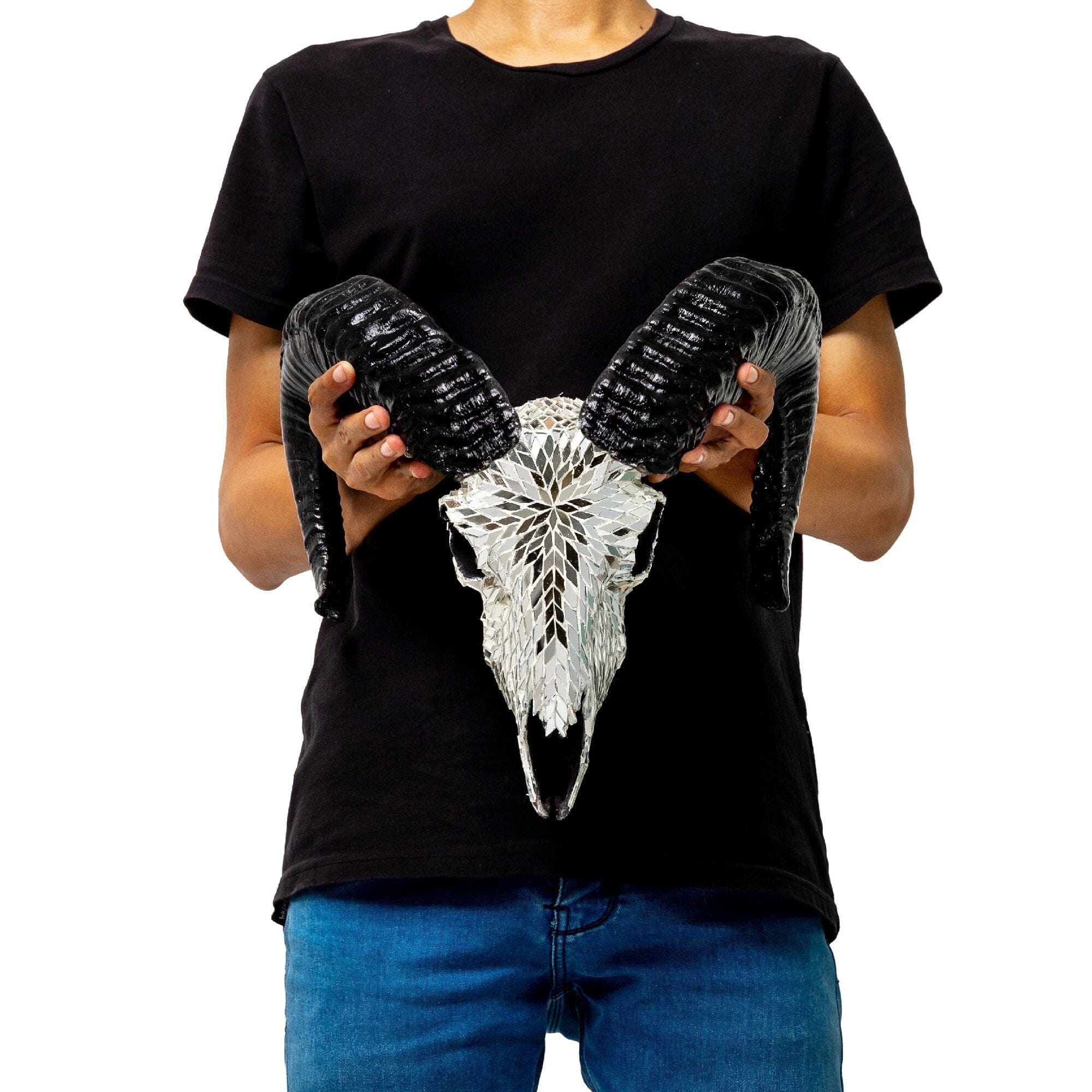 Ram Skull - Mirror // Mosaic Finish