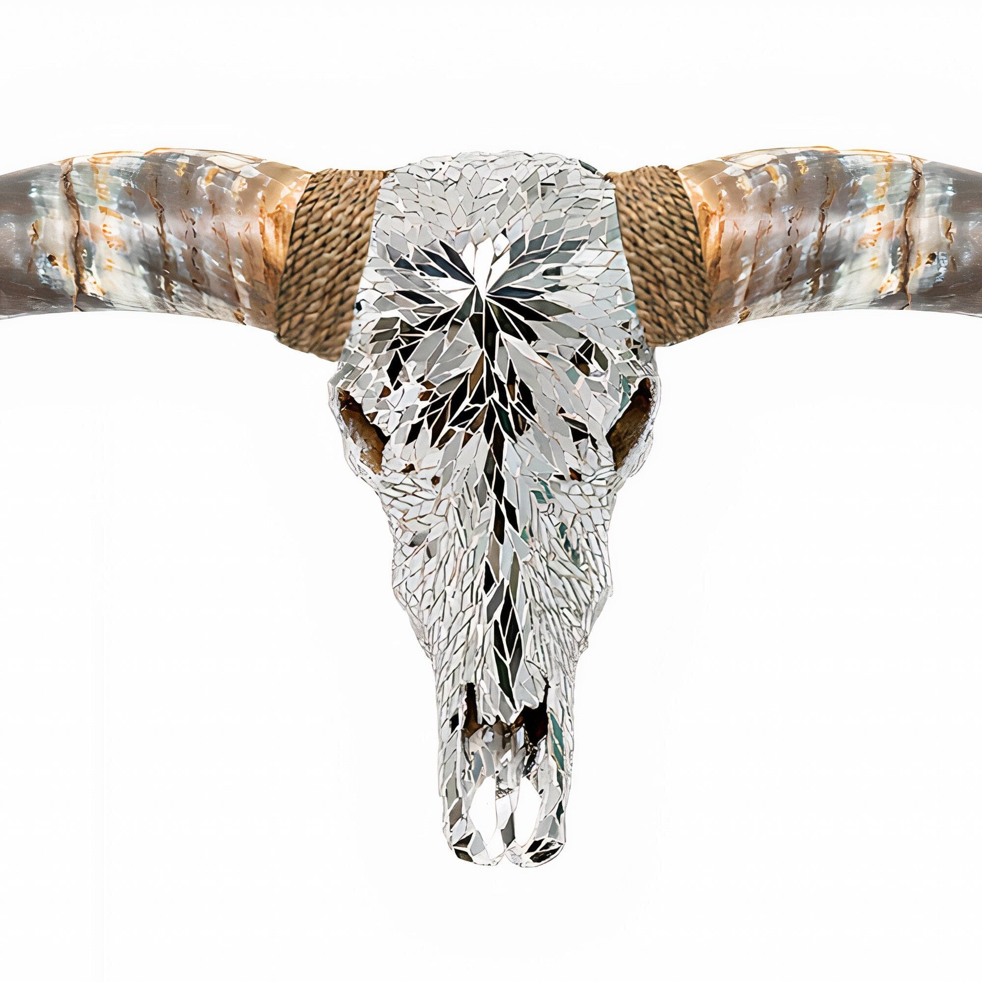 Longhorn Skull // XL Horns -  Mirror // Mosaic Finish