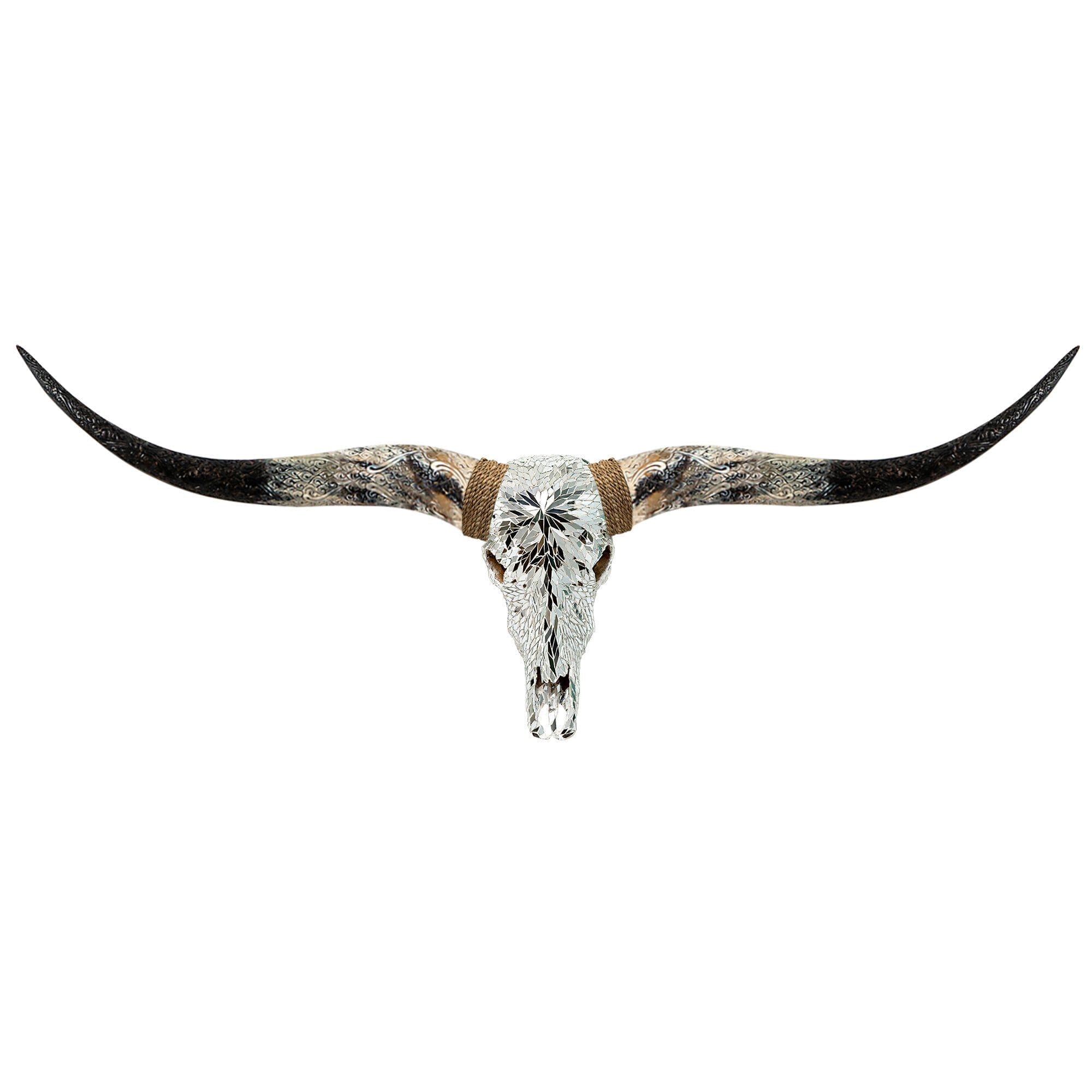 Longhorn Skull - Mirror // Mosaic Finish