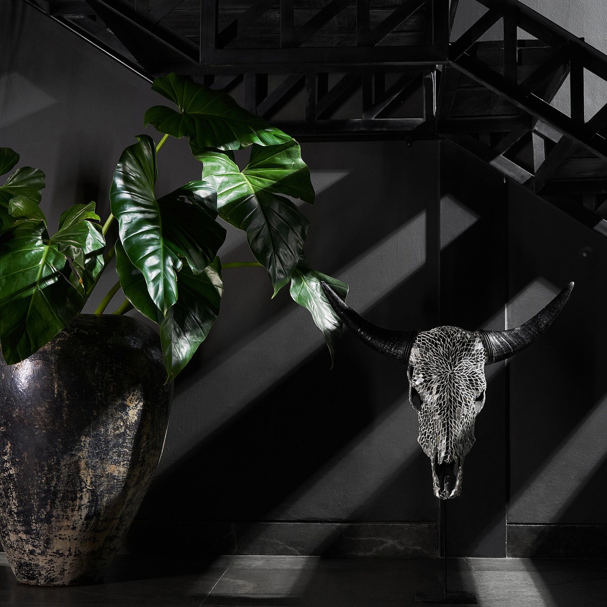 Cow Skull - Mirror // Mosaic Finish