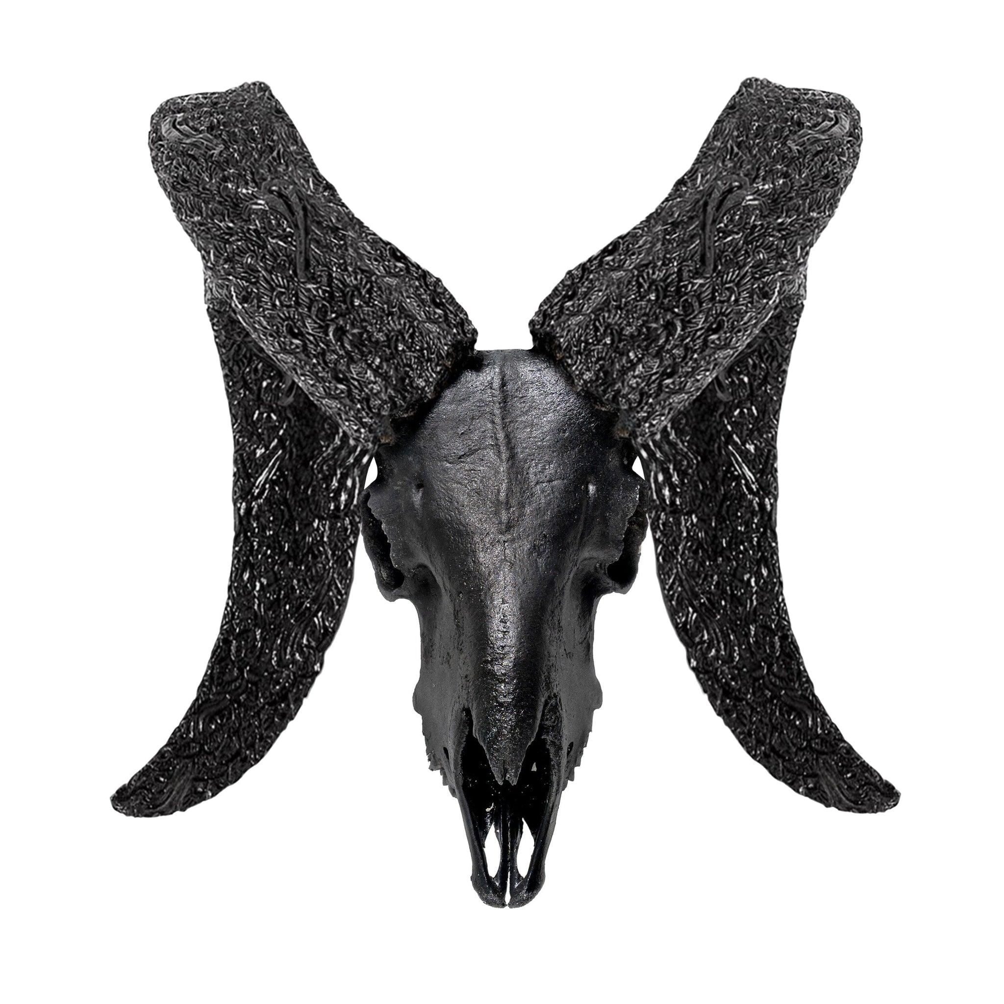 Ram Skull - Matte Black Storm