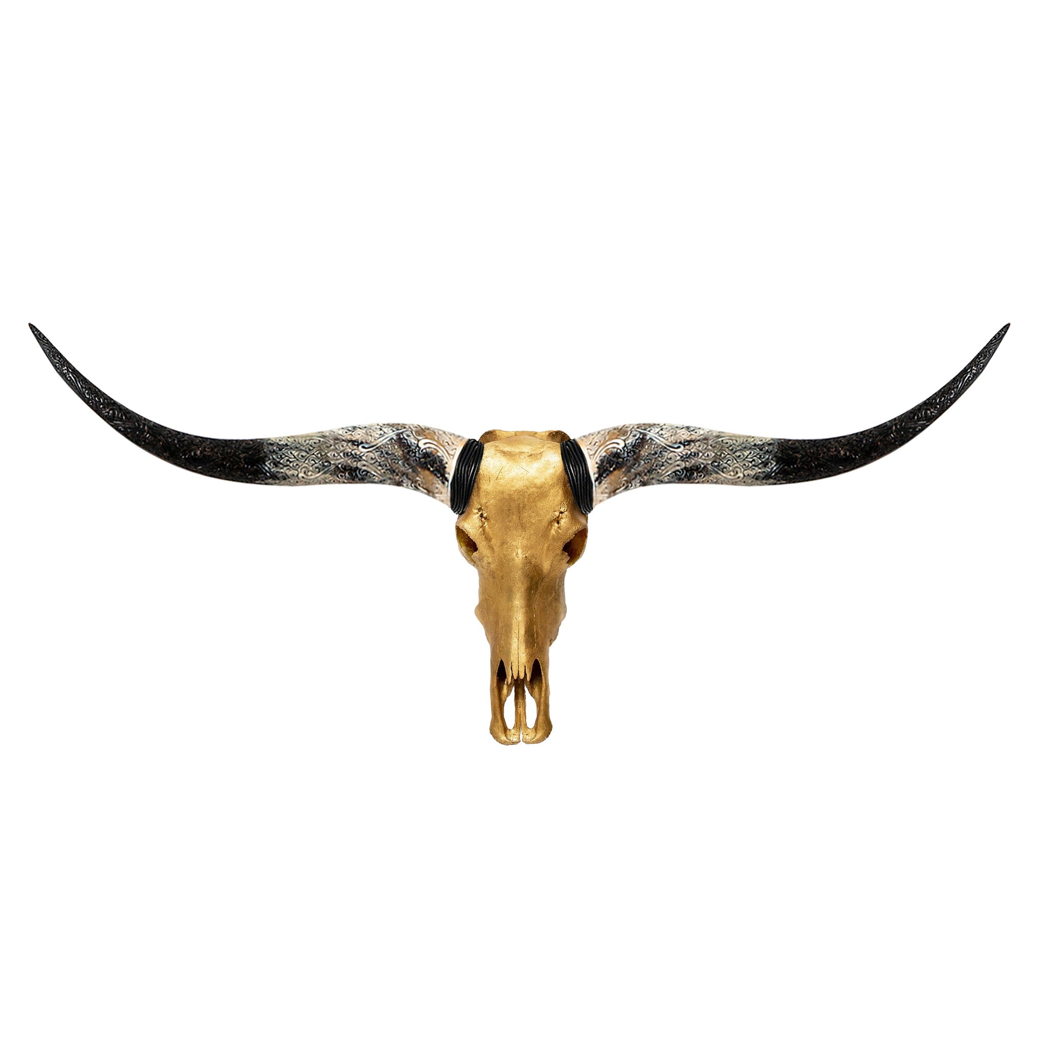 Longhorn Skull - Gold Leaf Storm