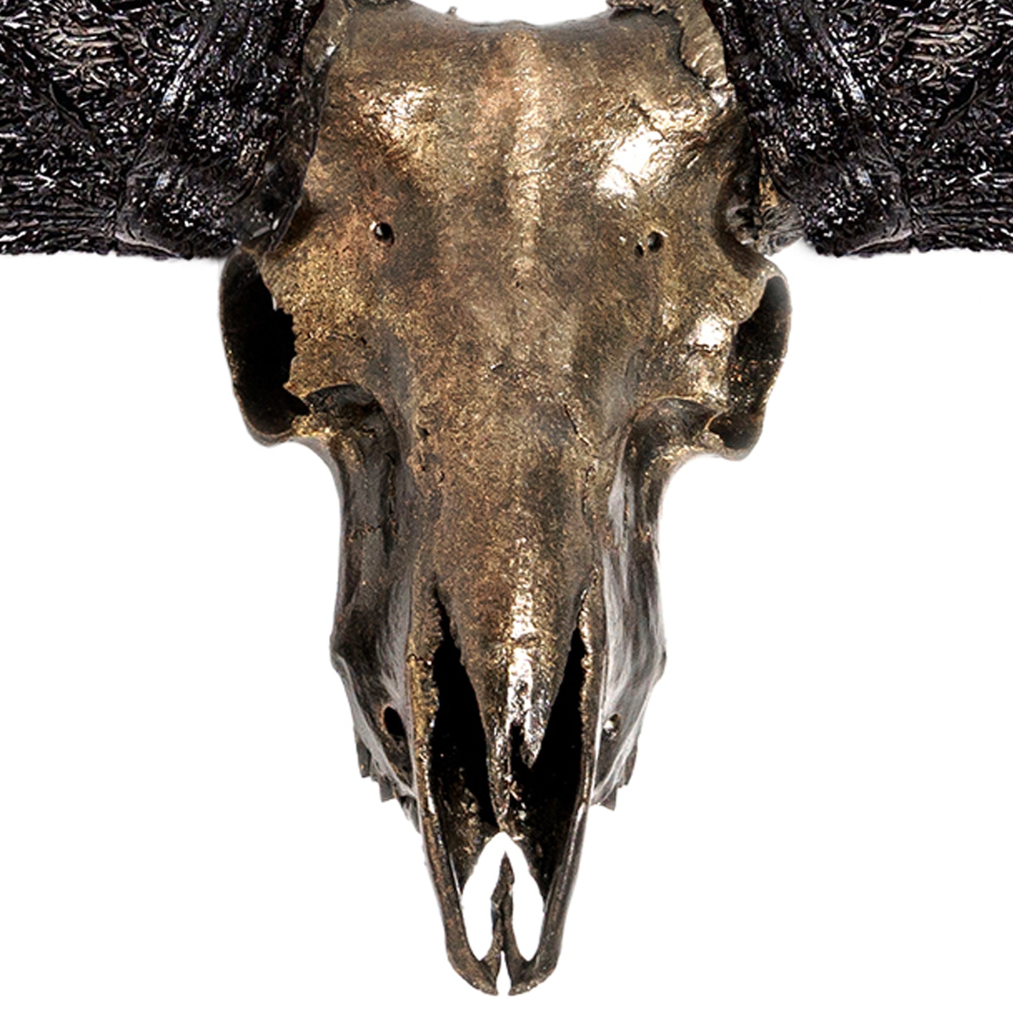 Ram Skull - Antique Bronze Storm // Metallic Finish