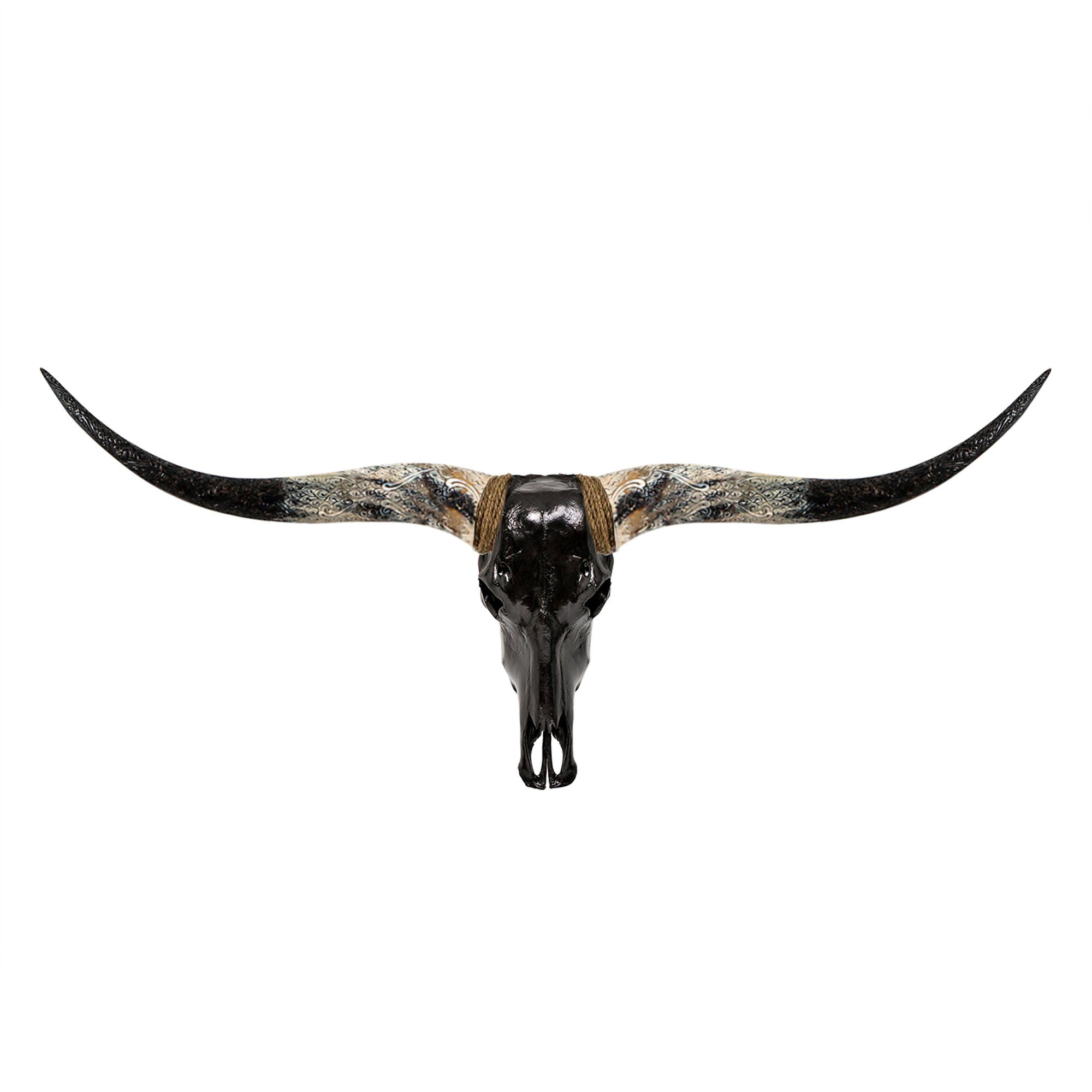 Longhorn Skull - Black Storm