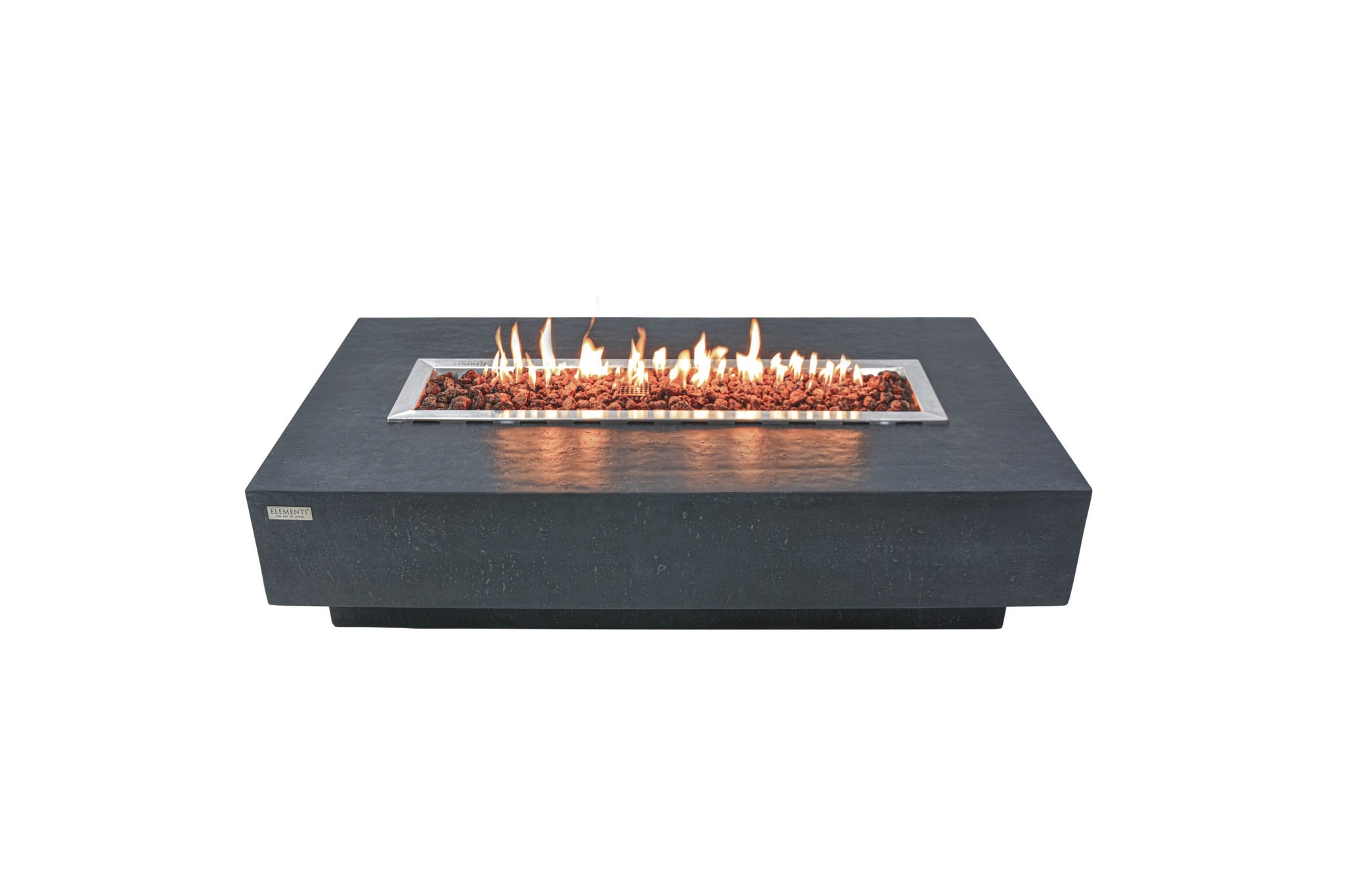 Hampton 56” Concrete Fire Table – Dark Gray