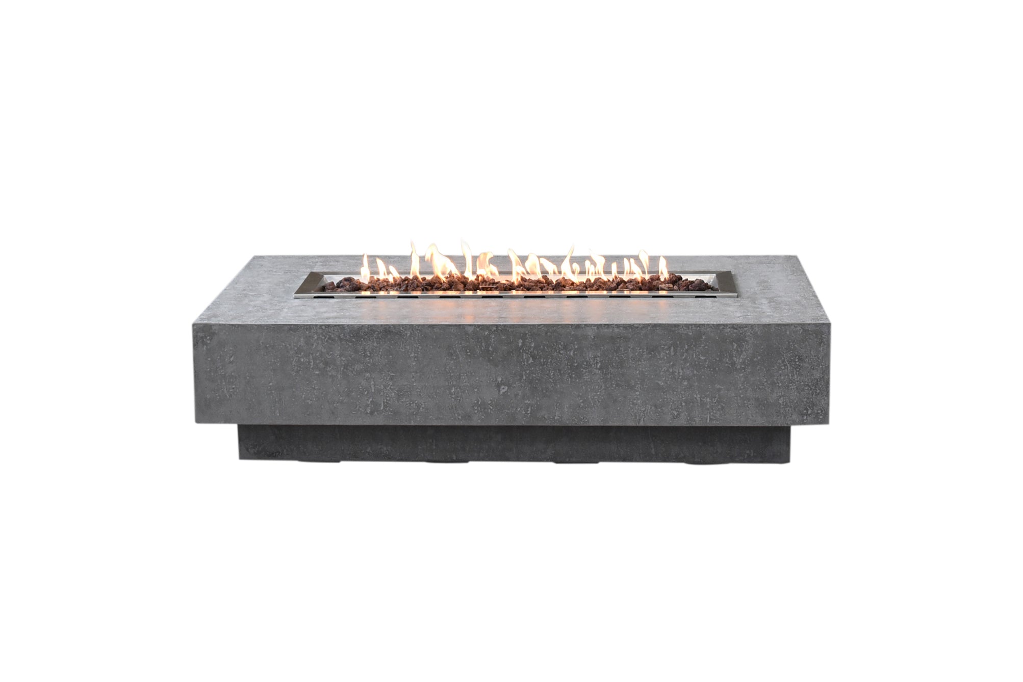 Hampton 56” Concrete Fire Table – Light Gray