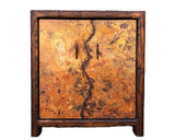 Copper Rustic Bar Cabinet