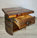 Tequila Barrel Accent & Side Table