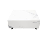 Bianco Marble Porcelain Coffee Table - 40” Square
