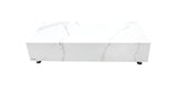 Bianco Marble Porcelain Coffee Table - 62” Rectangle