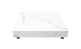 Bianco Marble Porcelain Coffee Table - 46” Square