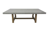 Seine 94.5” Rectangular Concrete Dining Table