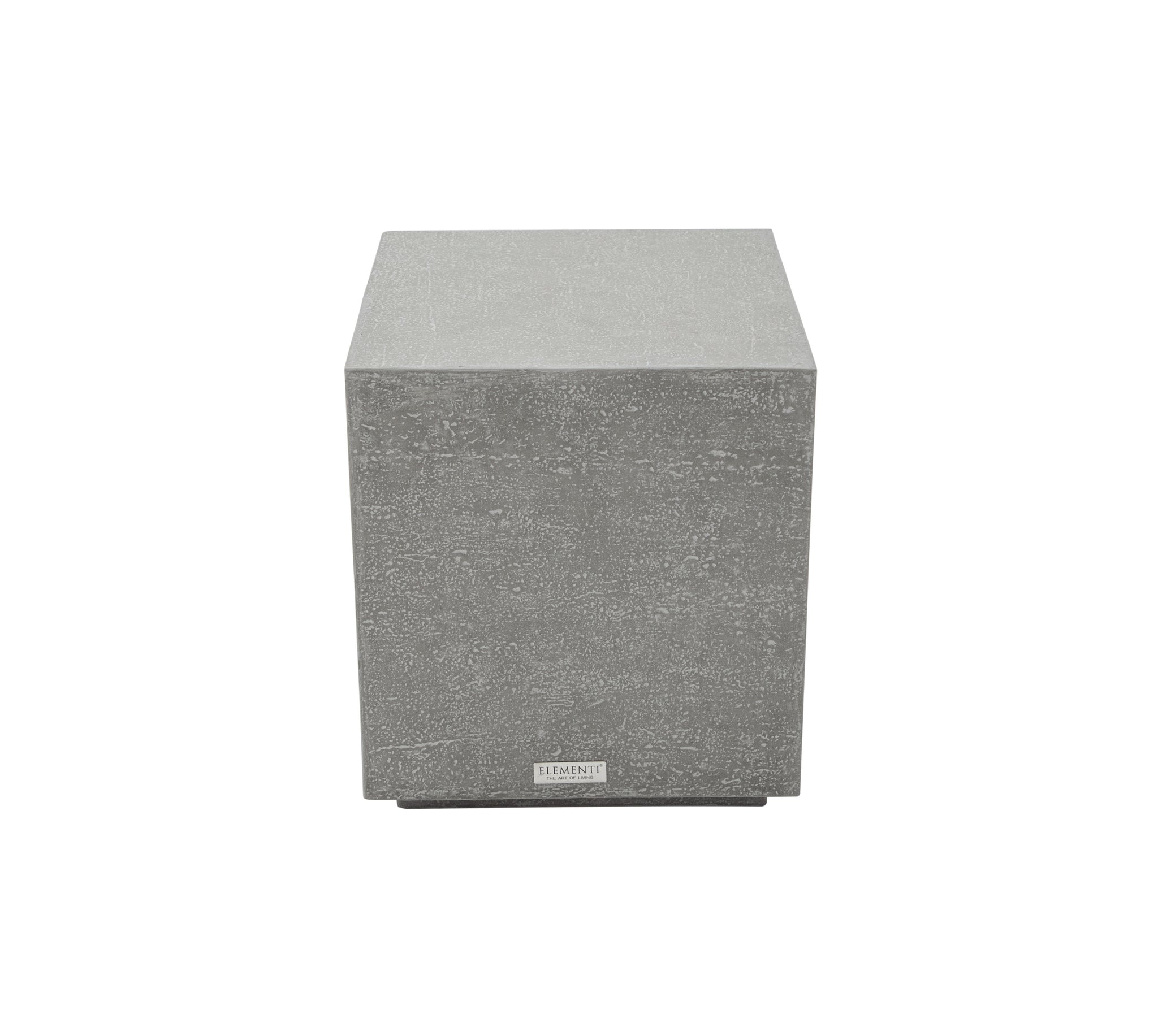 Tevere 18" Square Concrete Side Table