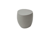 Ikaria Egg Shape Concrete Side Table - 19"