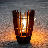 The Horizon Fire Sculpture - Stainless Steel - 24"