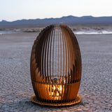 Nebula Fire Sculpture - Stainless Steel - 30"