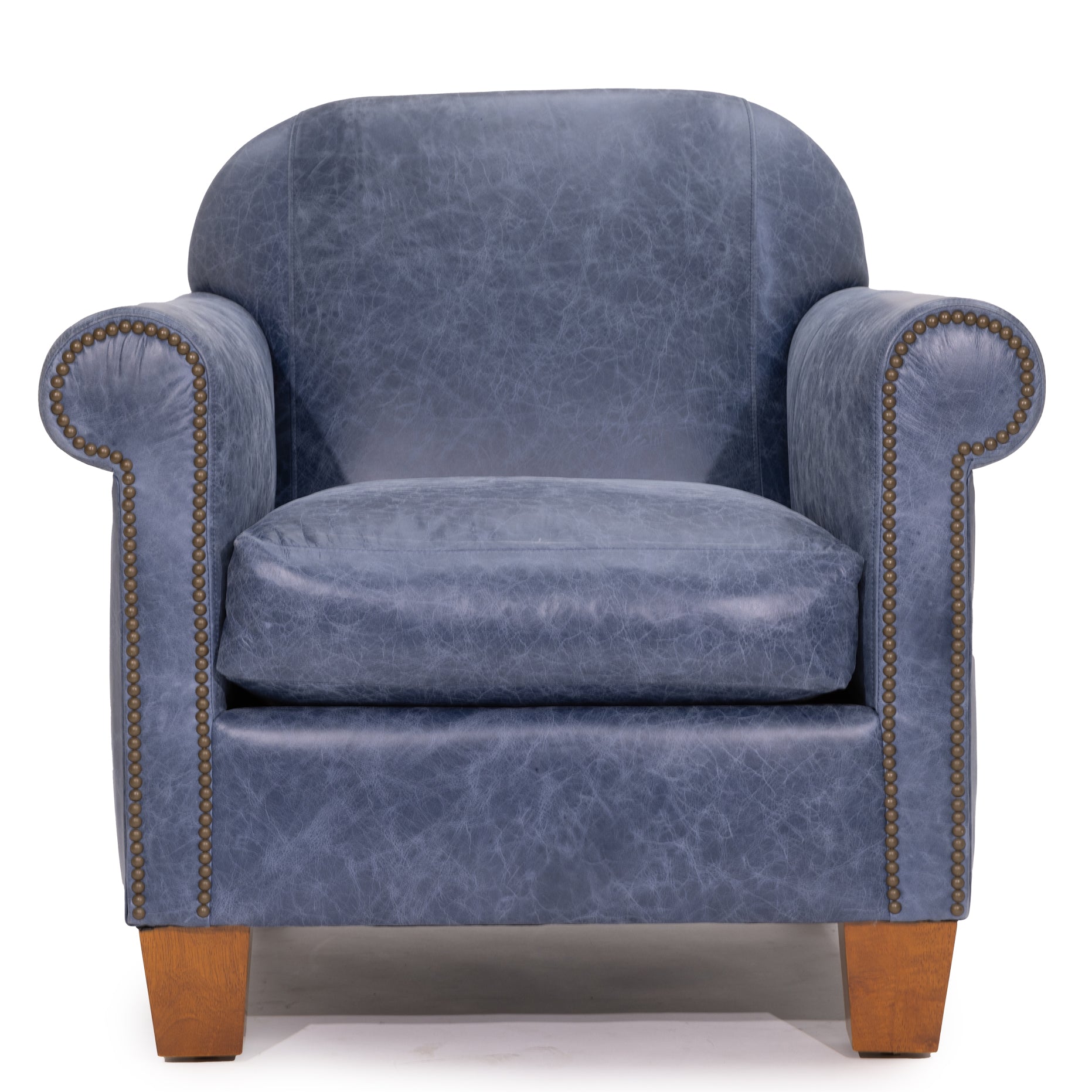 Hamilton Arm Chair Denim Top Grain Leather