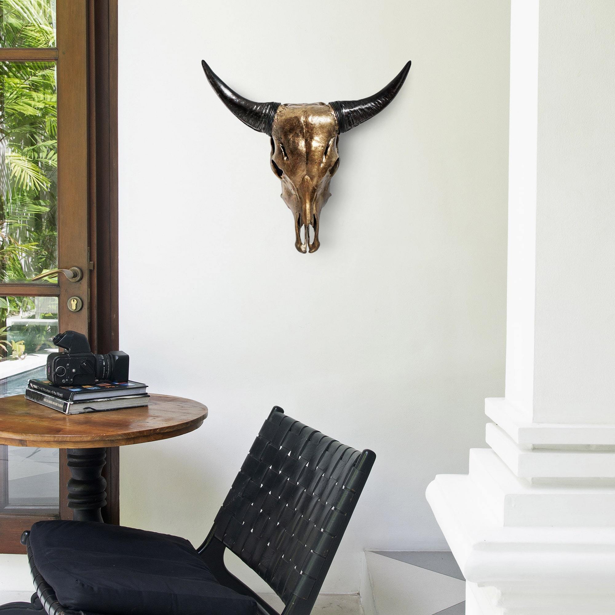 Cow Skull - Antique Bronze Storm // Metallic Finish