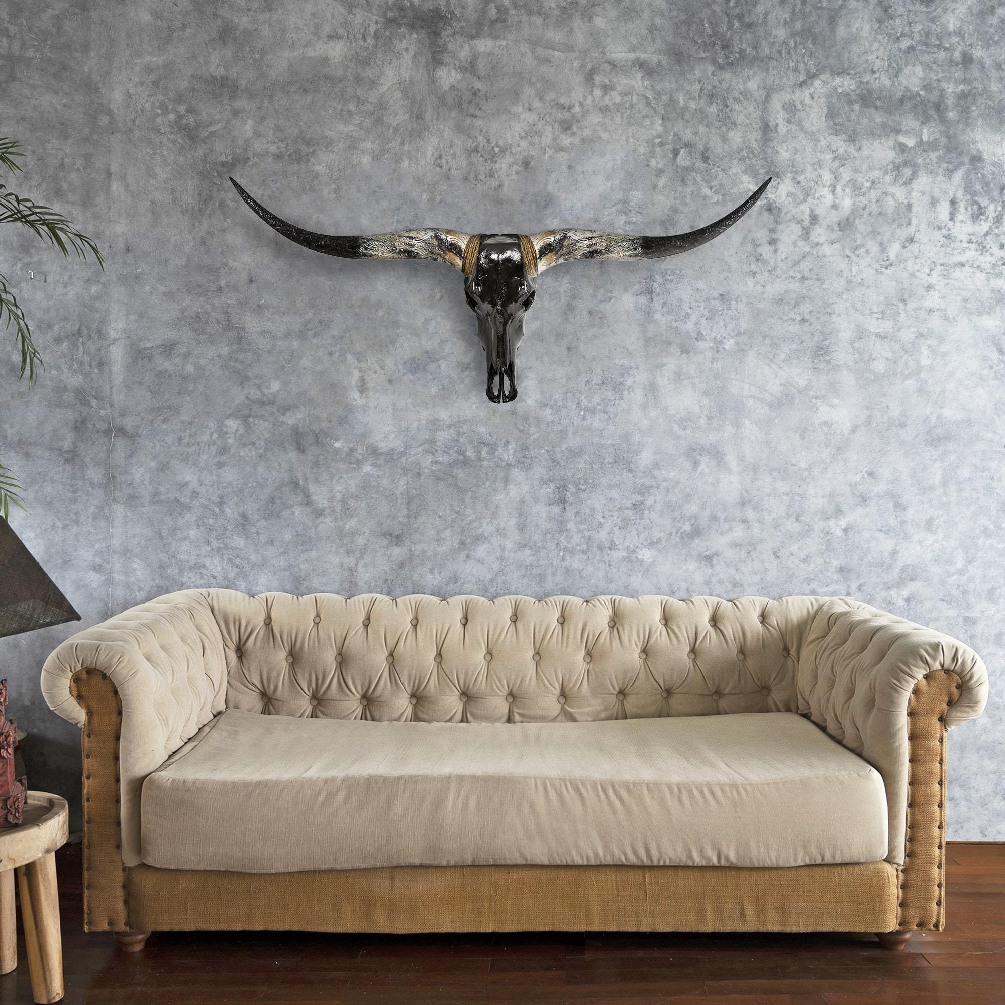 Longhorn Skull - Black Storm