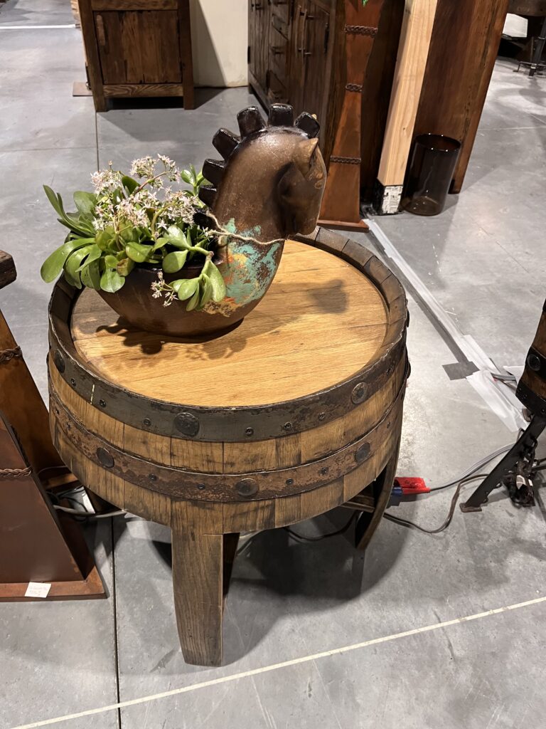 Tequila Barrel Table