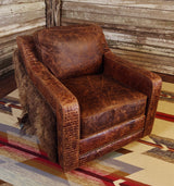 Yellowstone Buffalo Luxe Swivel Chair