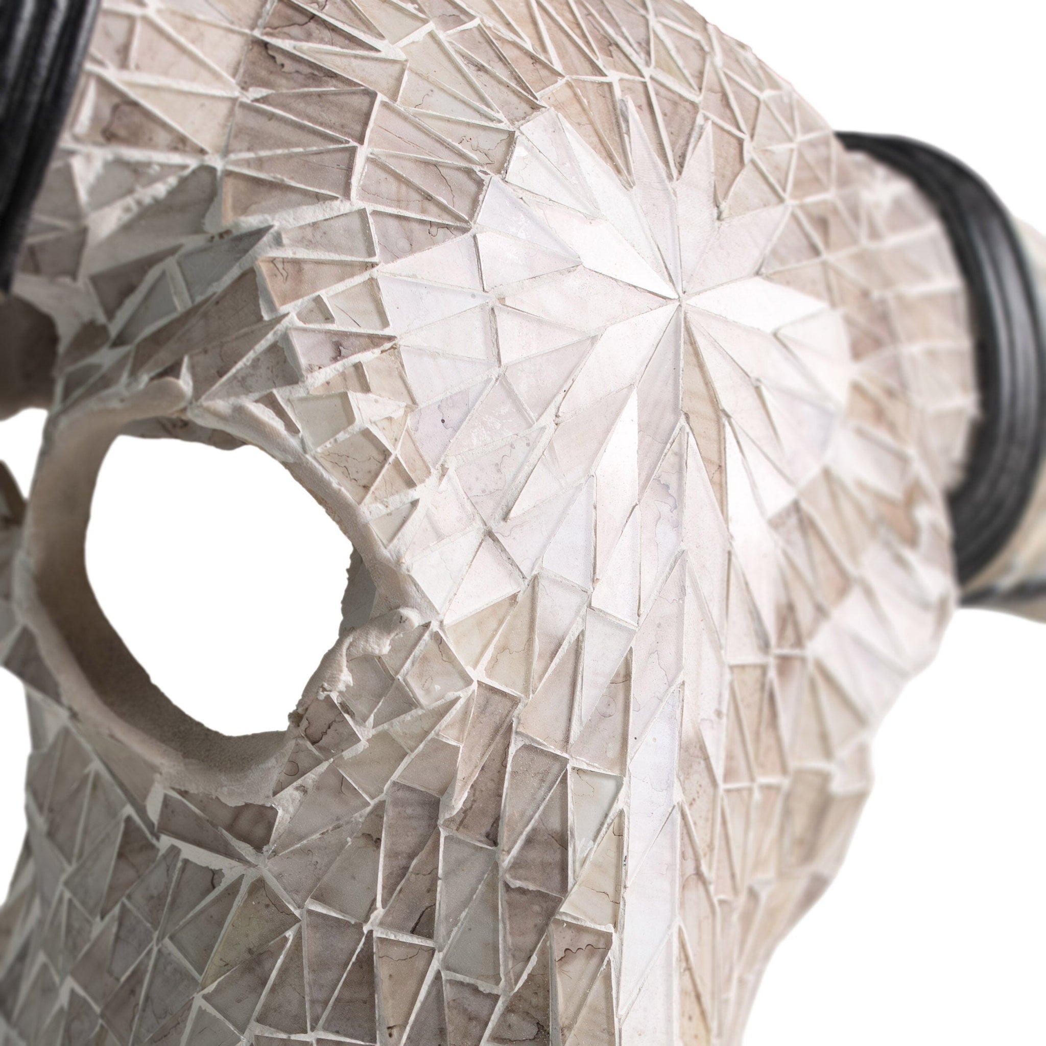 Longhorn Skull - Beige Mirror // Mosaic Finish