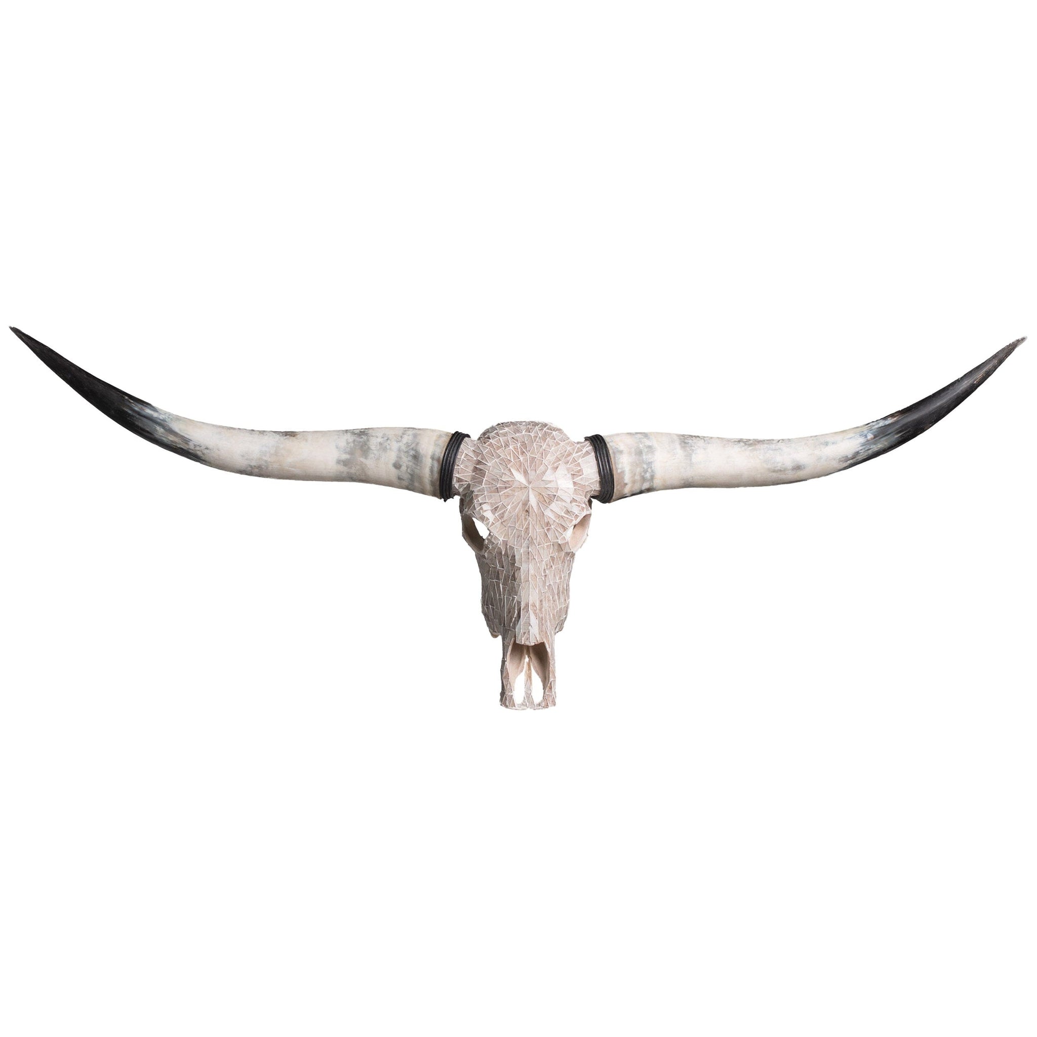 Longhorn Skull - Beige Mirror // Mosaic Finish