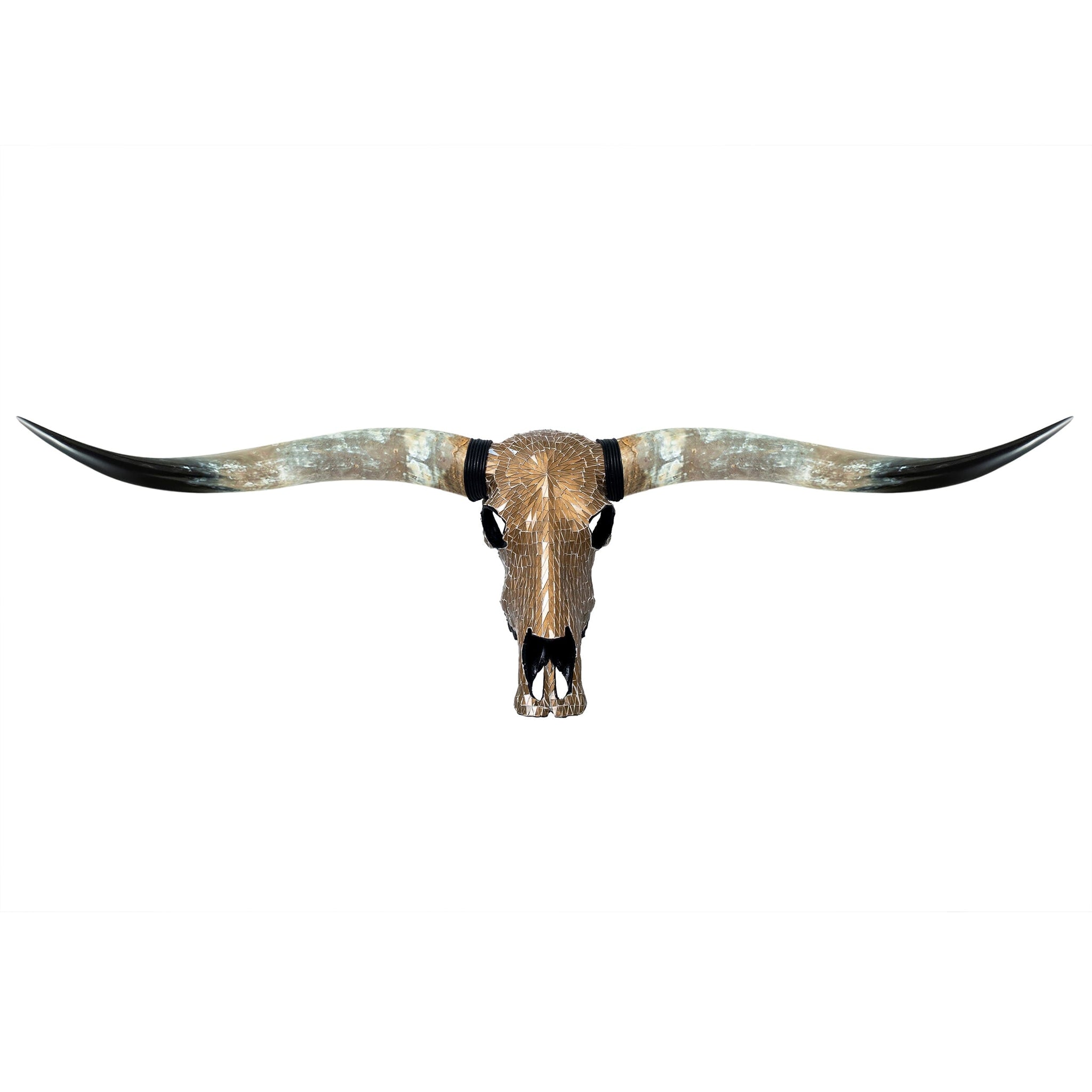 Longhorn Skull - Mocha Mirror // Mosaic Finish