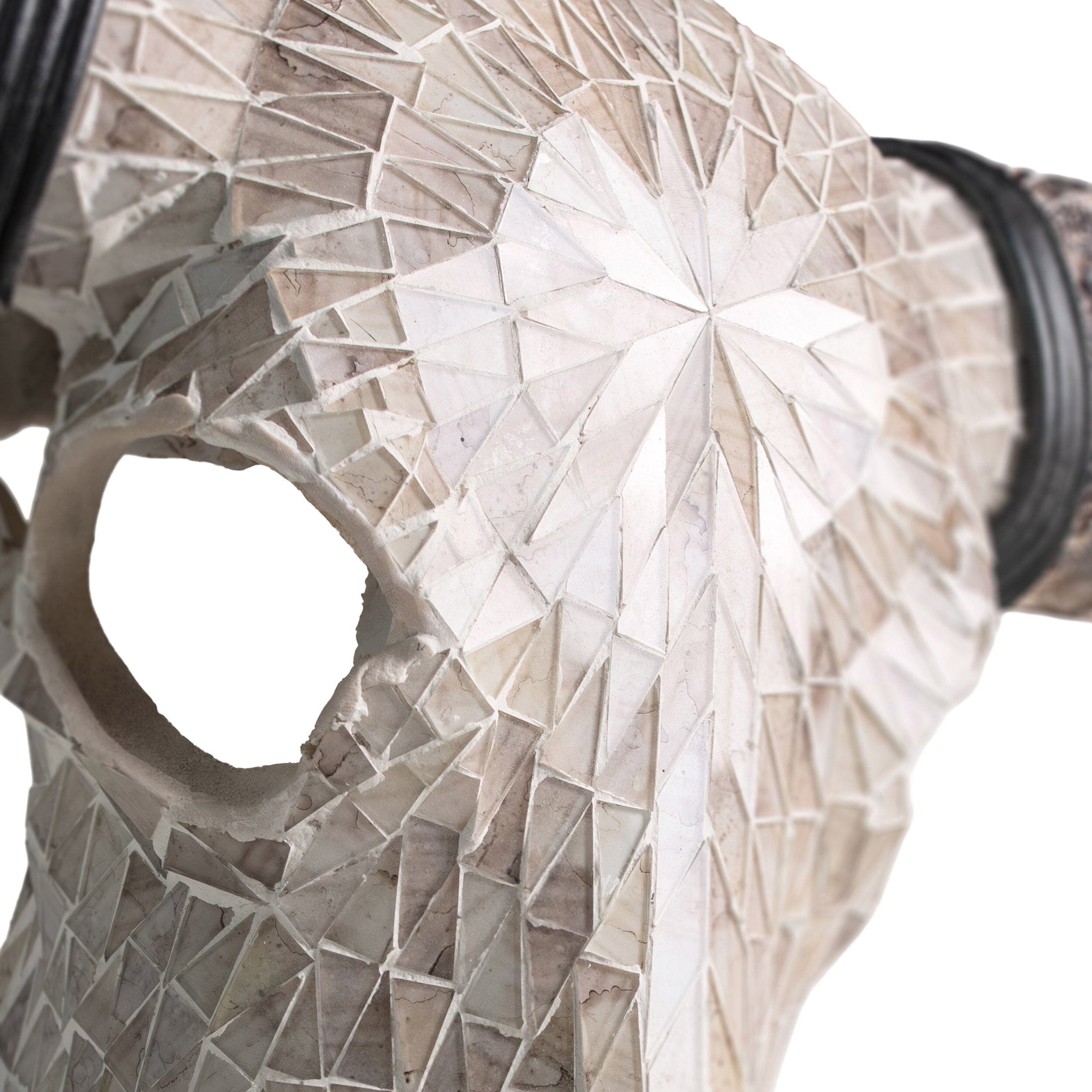 Longhorn Skull - Beige Mirror // Mosaic Finish
