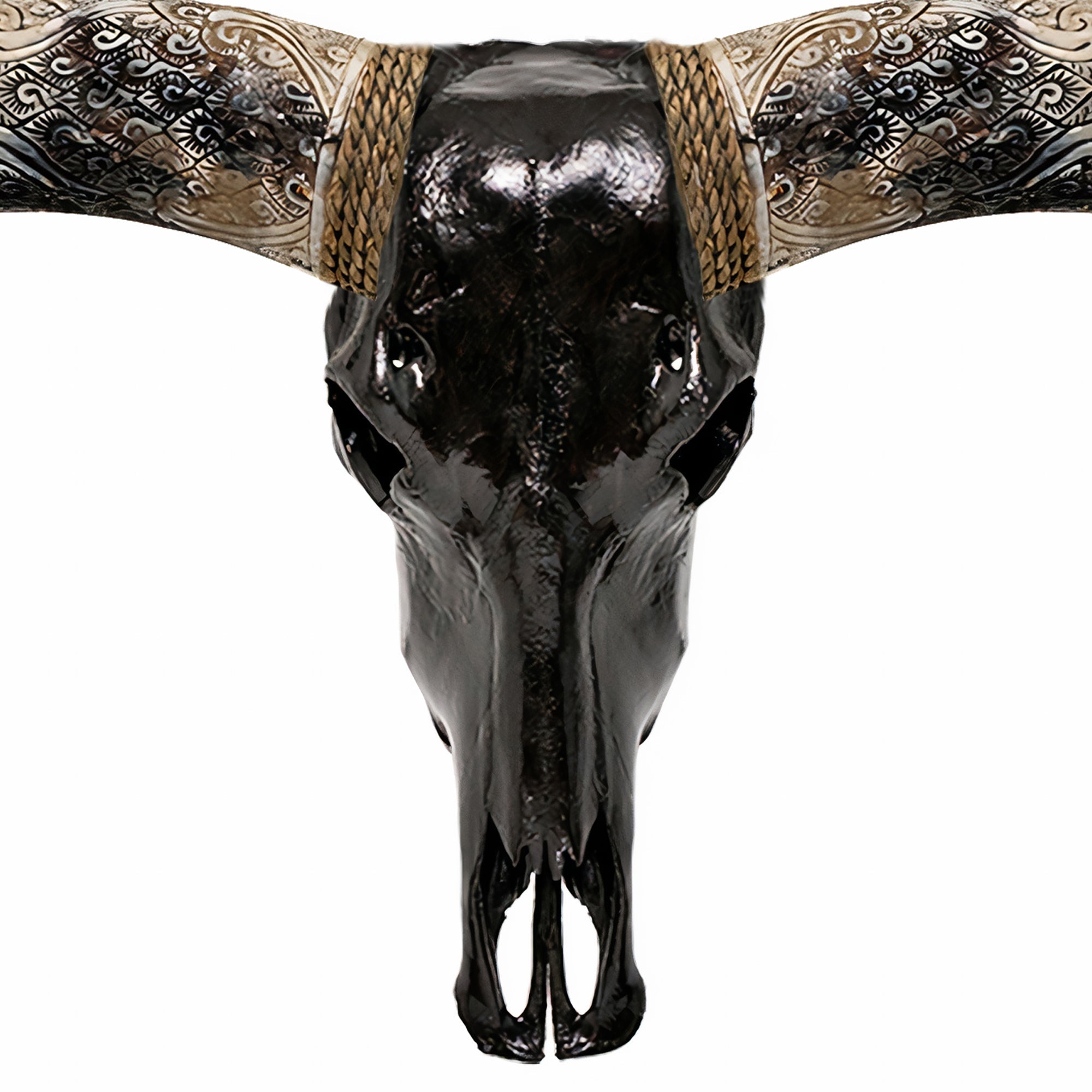 Longhorn Skull - Black Storm
