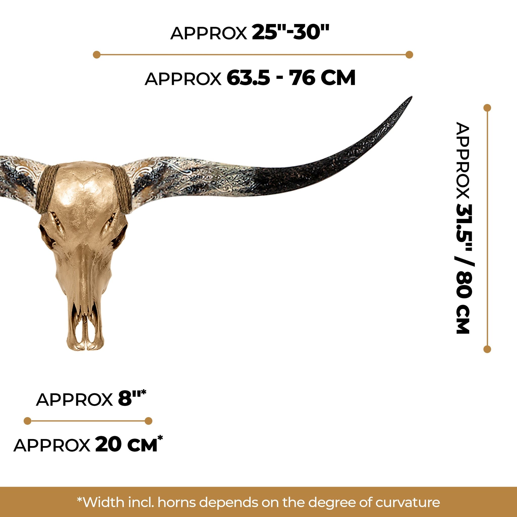 Longhorn Skull - Golden Storm