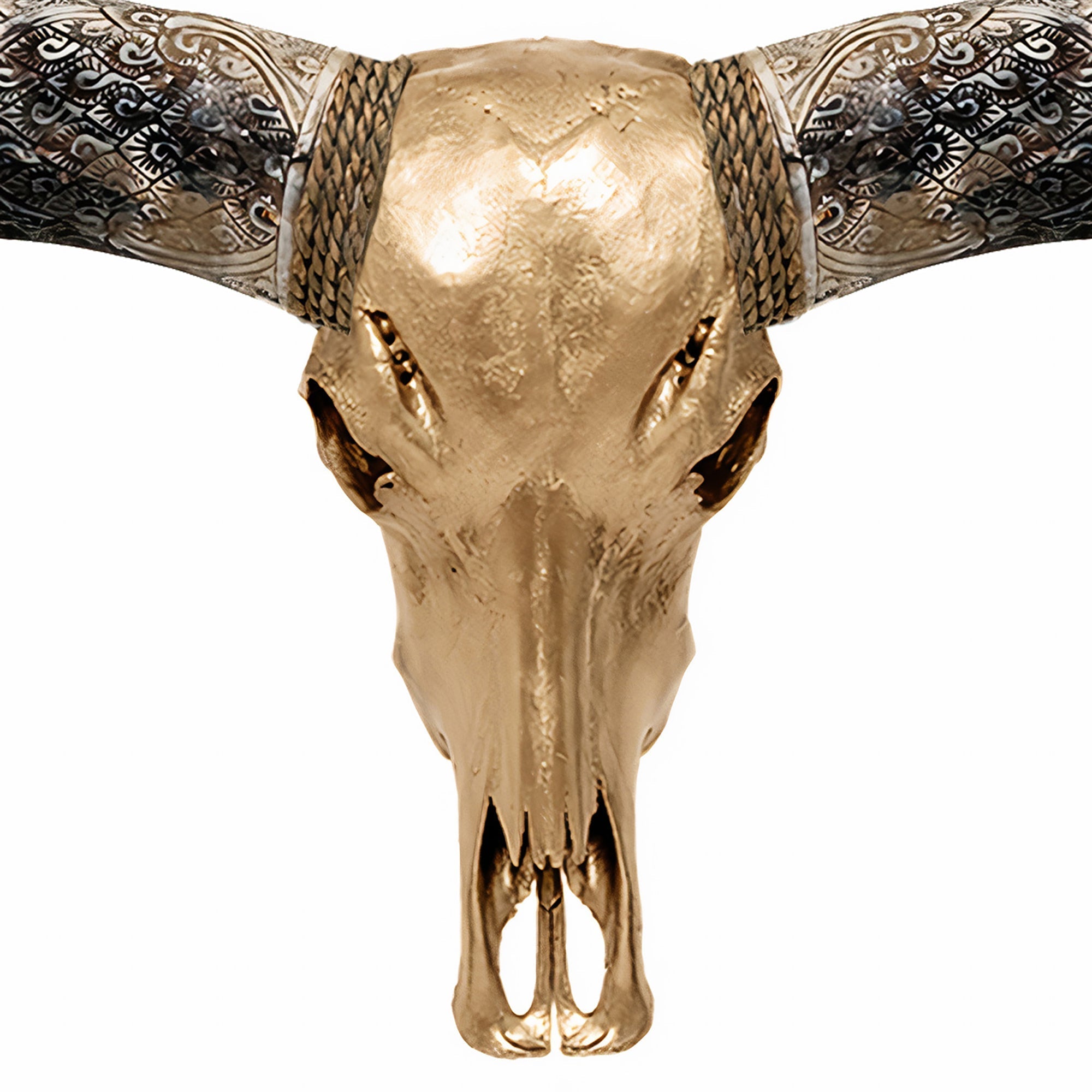 Longhorn Skull - Golden Storm