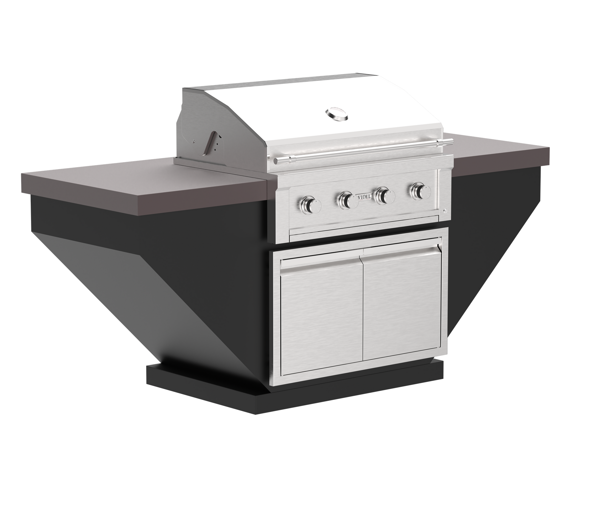 84" Luxe - Legacy - Complete BBQ Island - Powder Coated - Includes Gran
Fuego 36" BBQ Grill (4) Burner Includes Outdoor Audio System