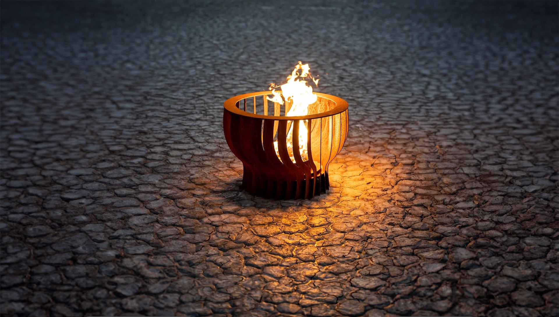 The Neutron Fire Sculpture - Stainless Steel - 48"