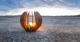 The Nova Fire Sculpture - Corten Steel - 36"